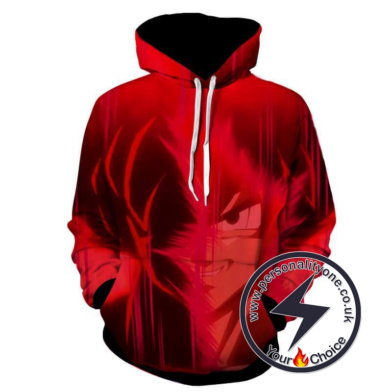 Dragon Ball Z - Goku Red 3D - Hoodies